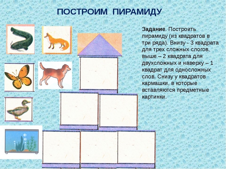 Слоговая схема пирамида